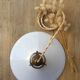 Paire de suspensions en opaline