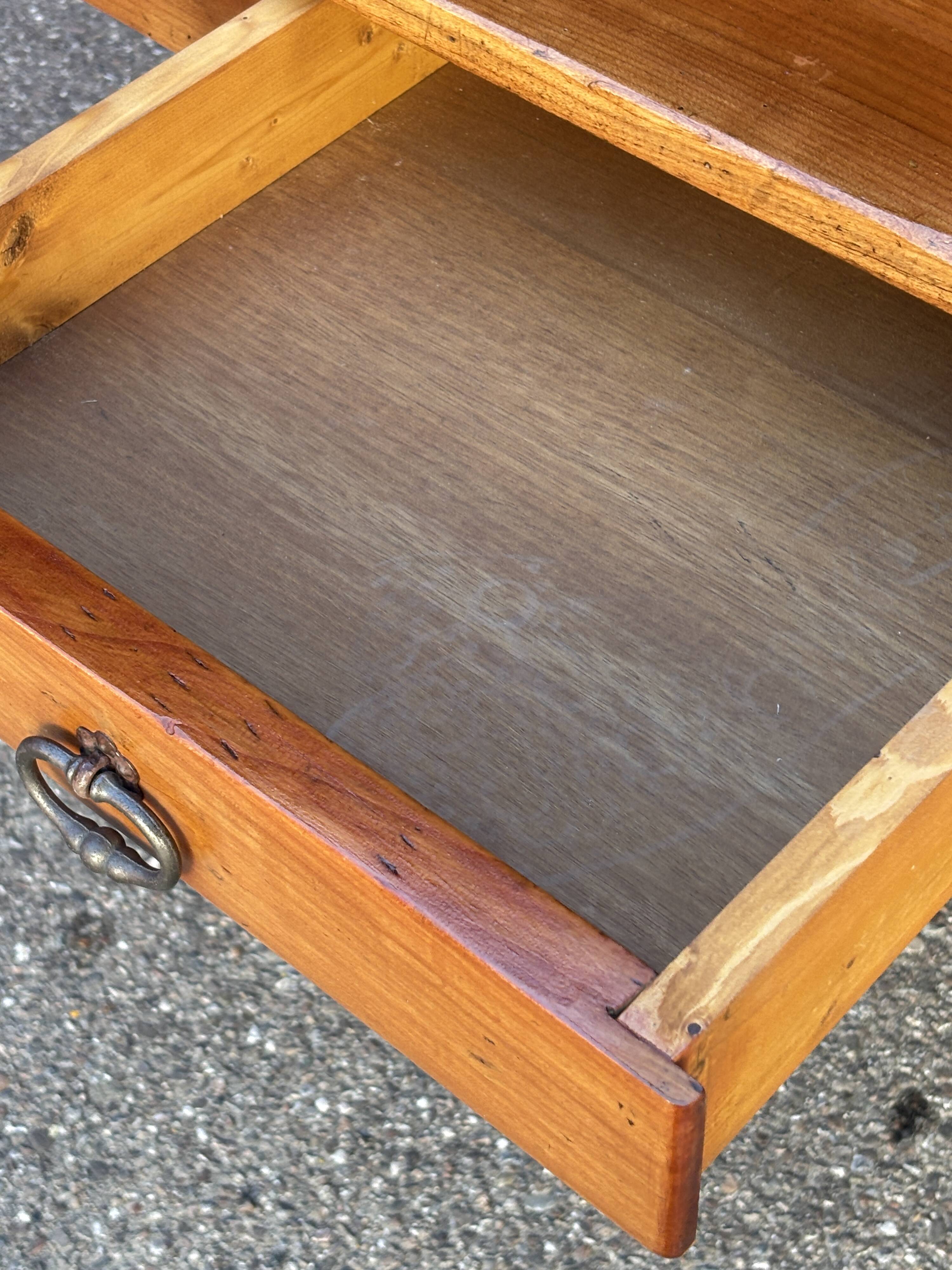 Grande table de ferme alsacienne 160 cm merisier