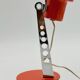 Vintage Targetti Sankey Orange Desk Lamp, Italian 70s Design