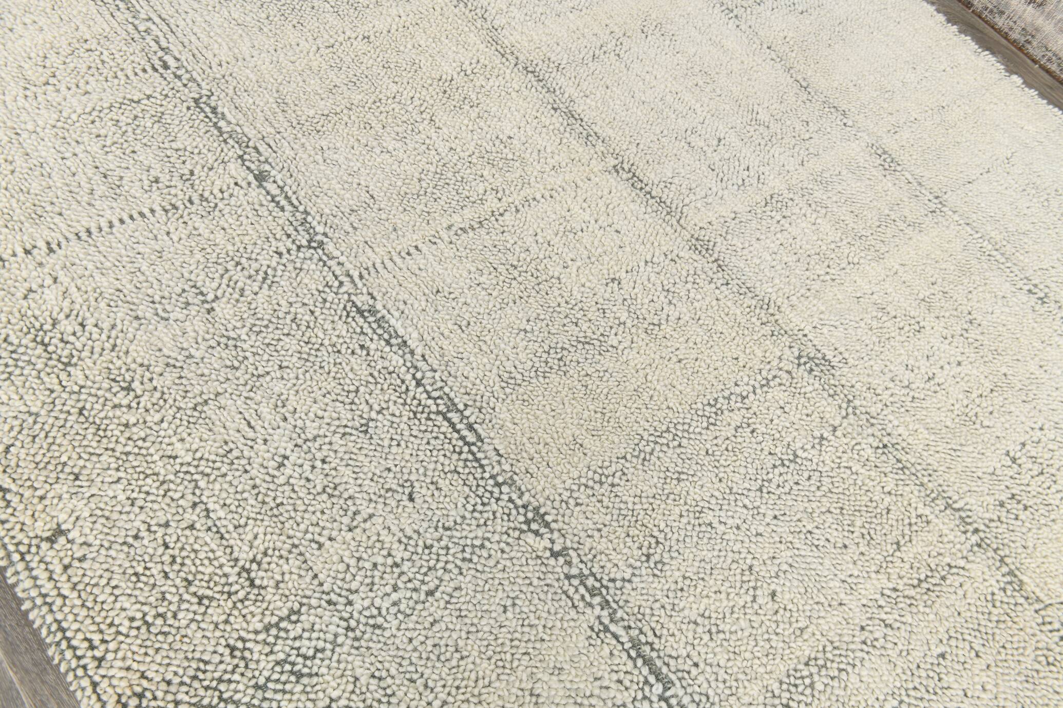 8x10 Handmade Wool Ash Green Modern Turkish Rug, 261x309Cm SK 34930