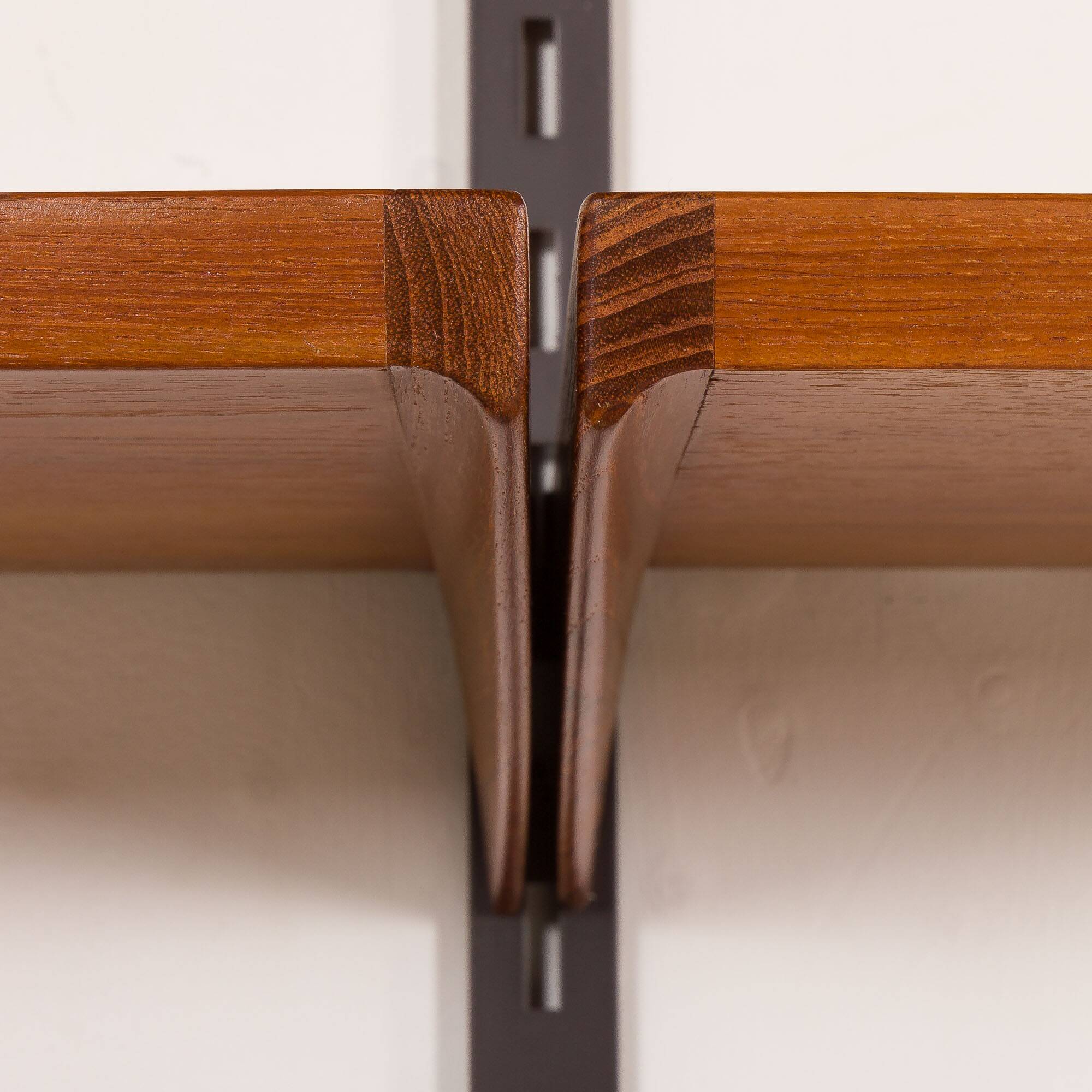 Kai Kristiansen teak shelving unit, FM Møbler, 1960s