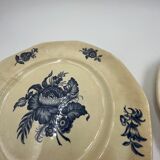 Lot de 4 assiettes décor Téna