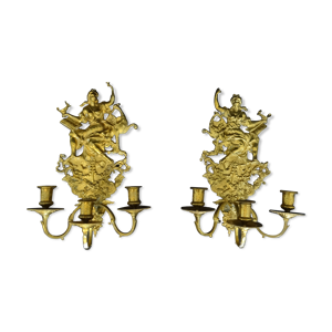 Paire d'appliques en