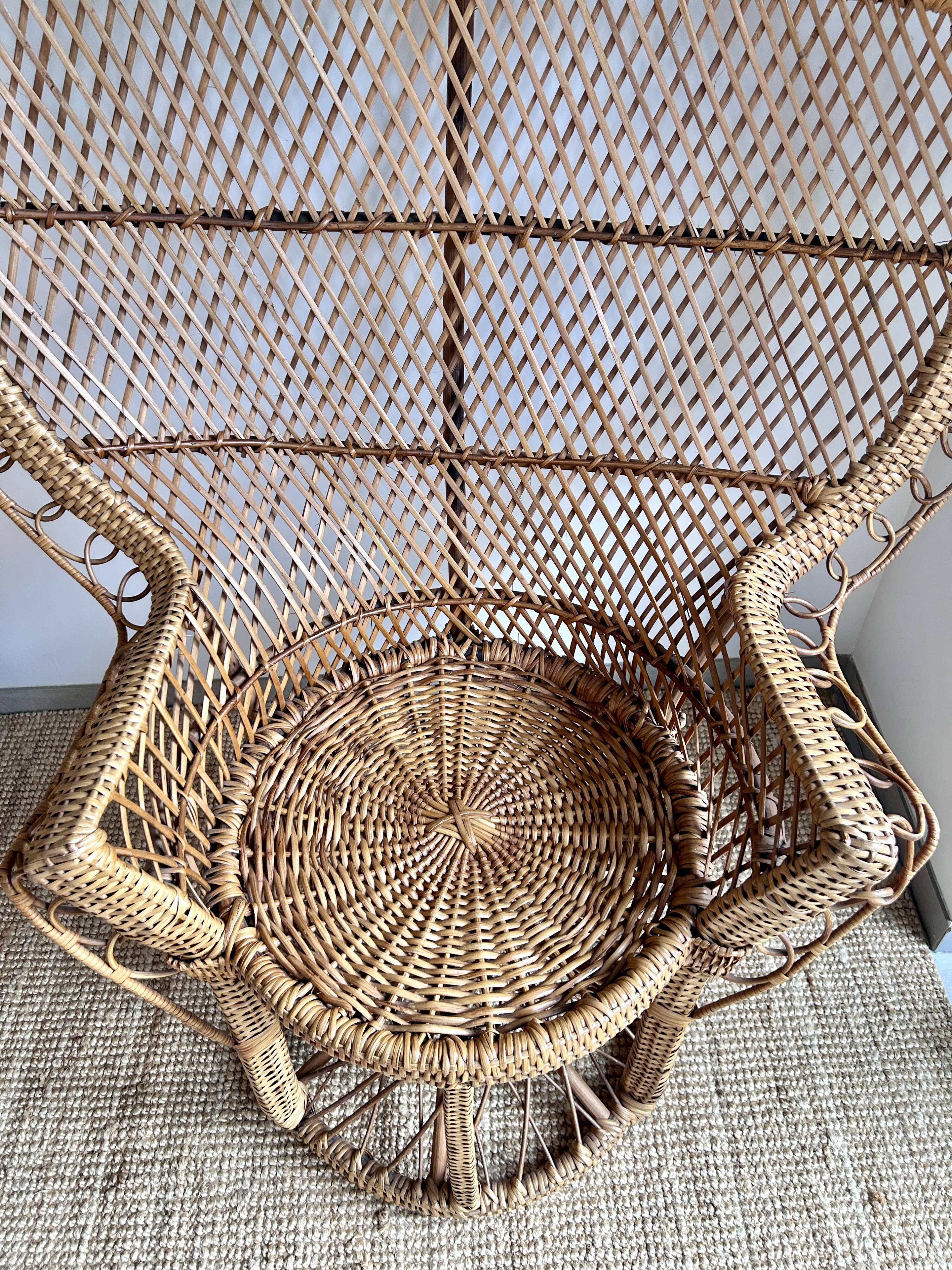 Emmanuelle rattan armchair