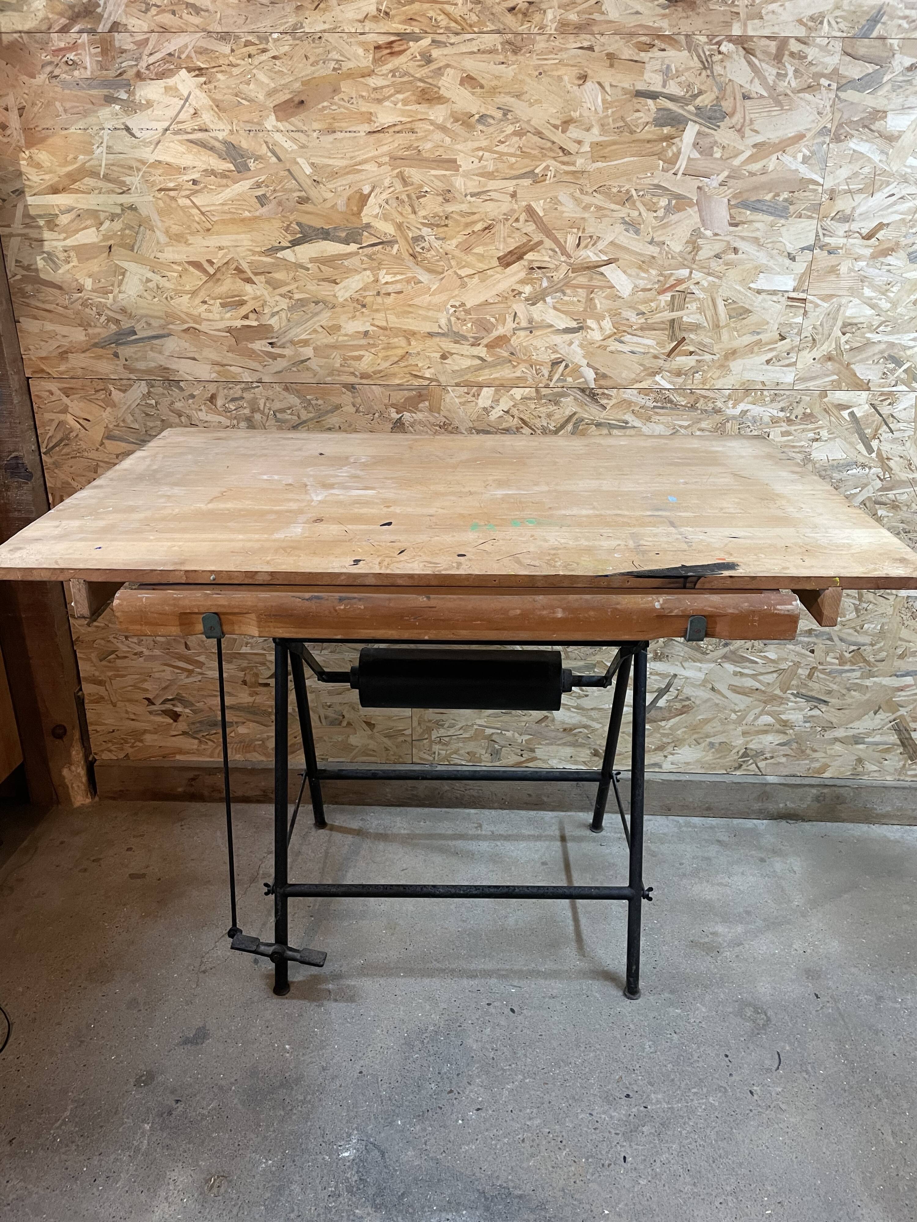 Vintage architect drawing table Nestler
