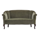 1960s, Danish 2-seater sofa, green furniture velour, beech wood.