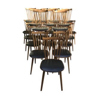 Lot of 24 chairs bistrot Baumann