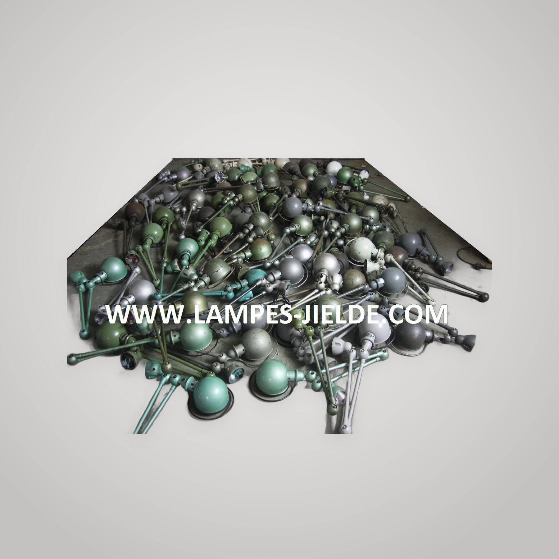 Grey Jielde wall light