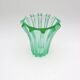 Art Deco Vase Pierre d'Avesn Moulded-Pressed Glass Emerald Green