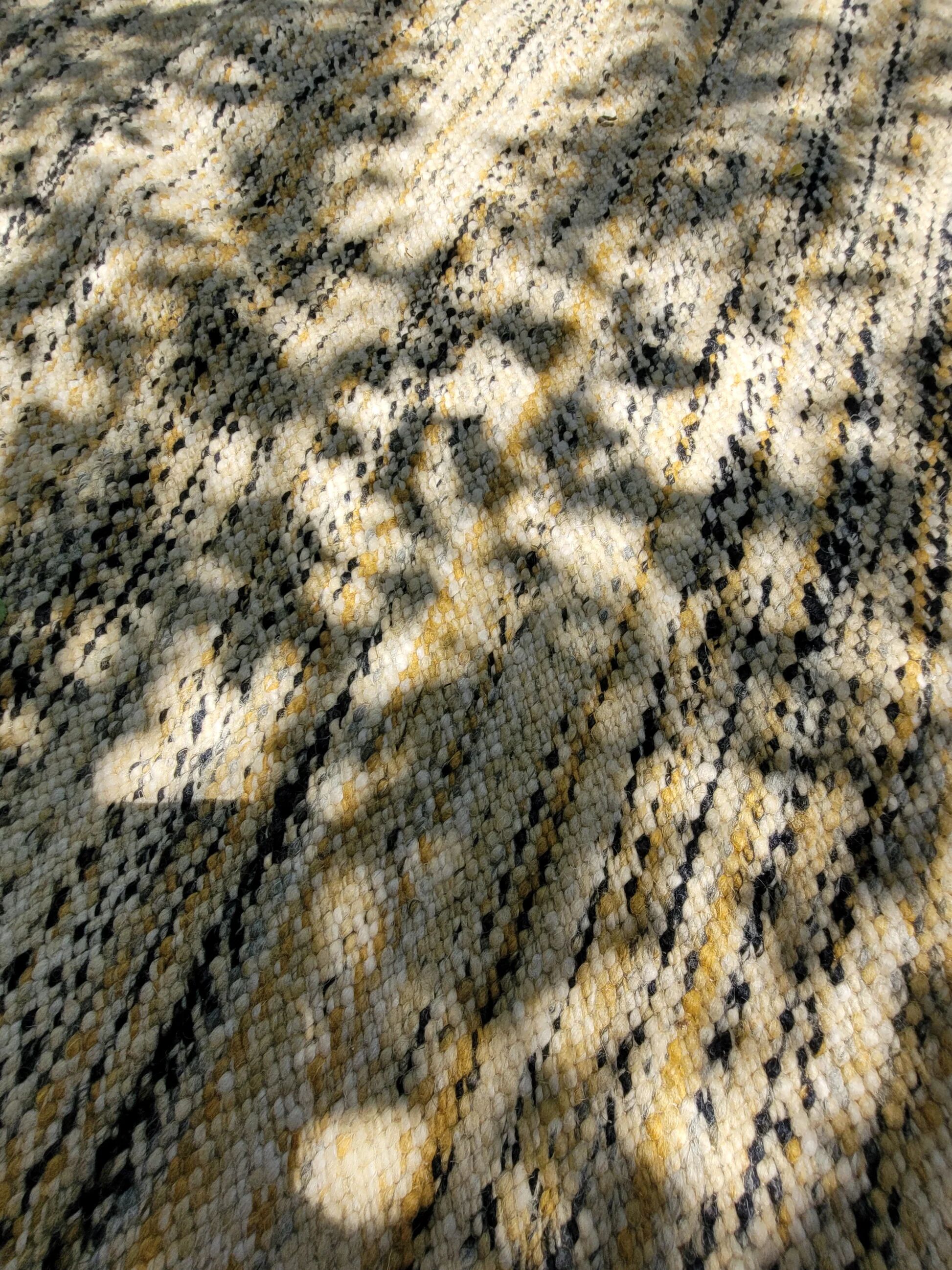 Vintage woven wool rug