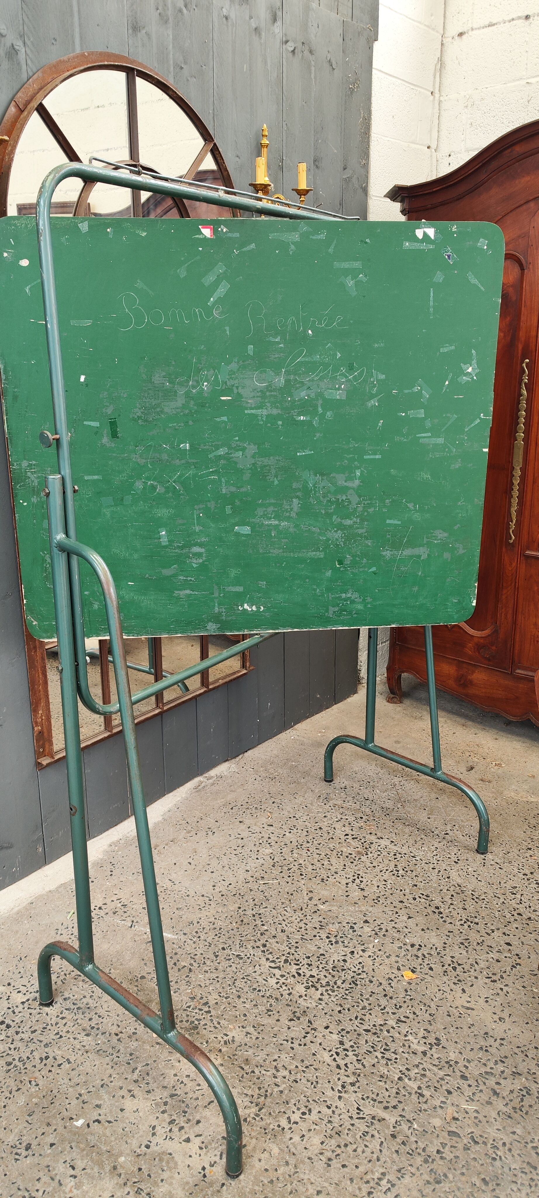 Large swivel school board with card holder