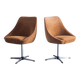 Set of 2 mid-century modern cocktail chairs
