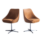Set of 2 mid-century modern cocktail chairs