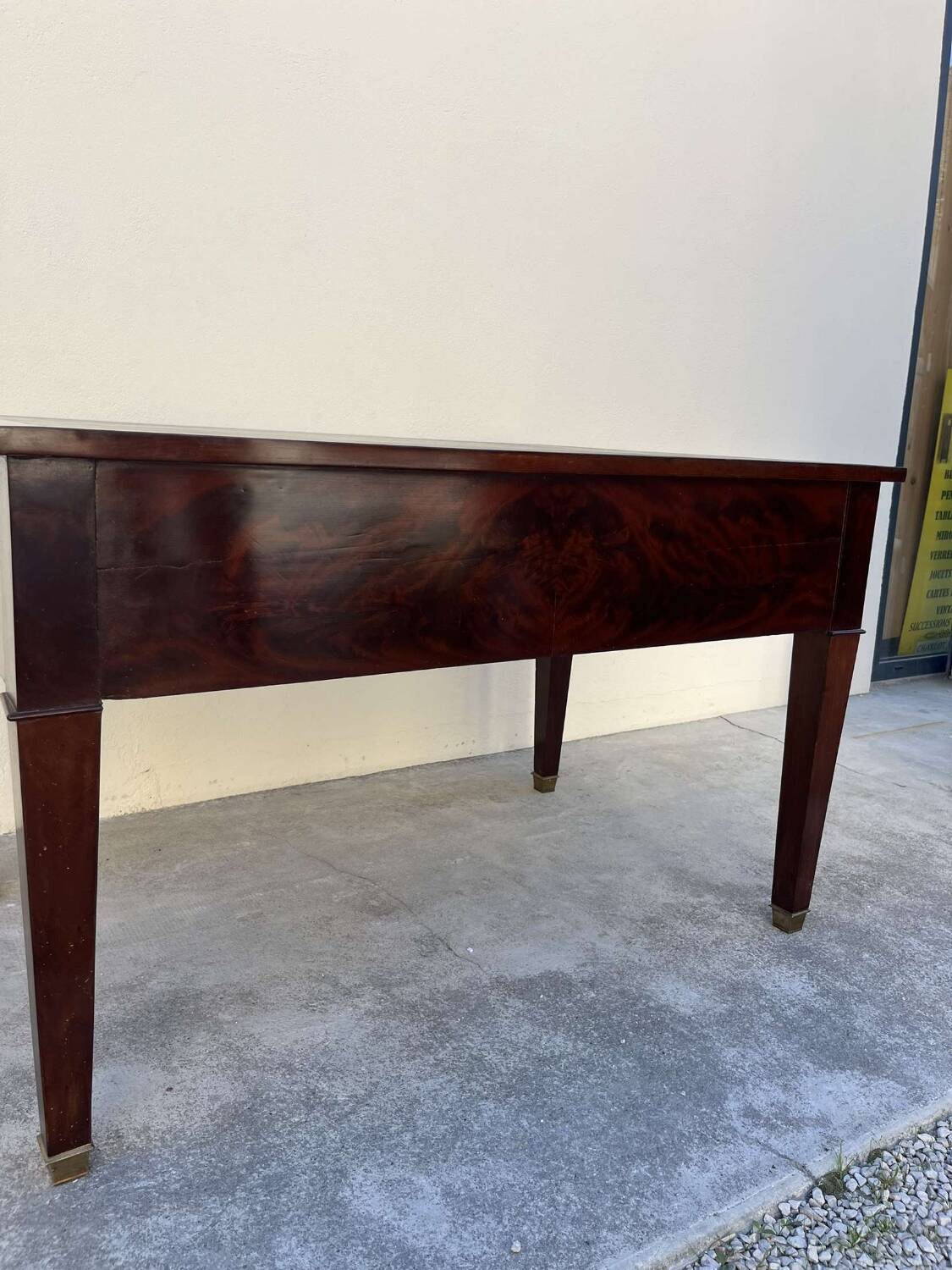 Empire style desk in solid mahogany, 19th century