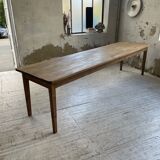 XL farmhouse table in beech and pine 3m