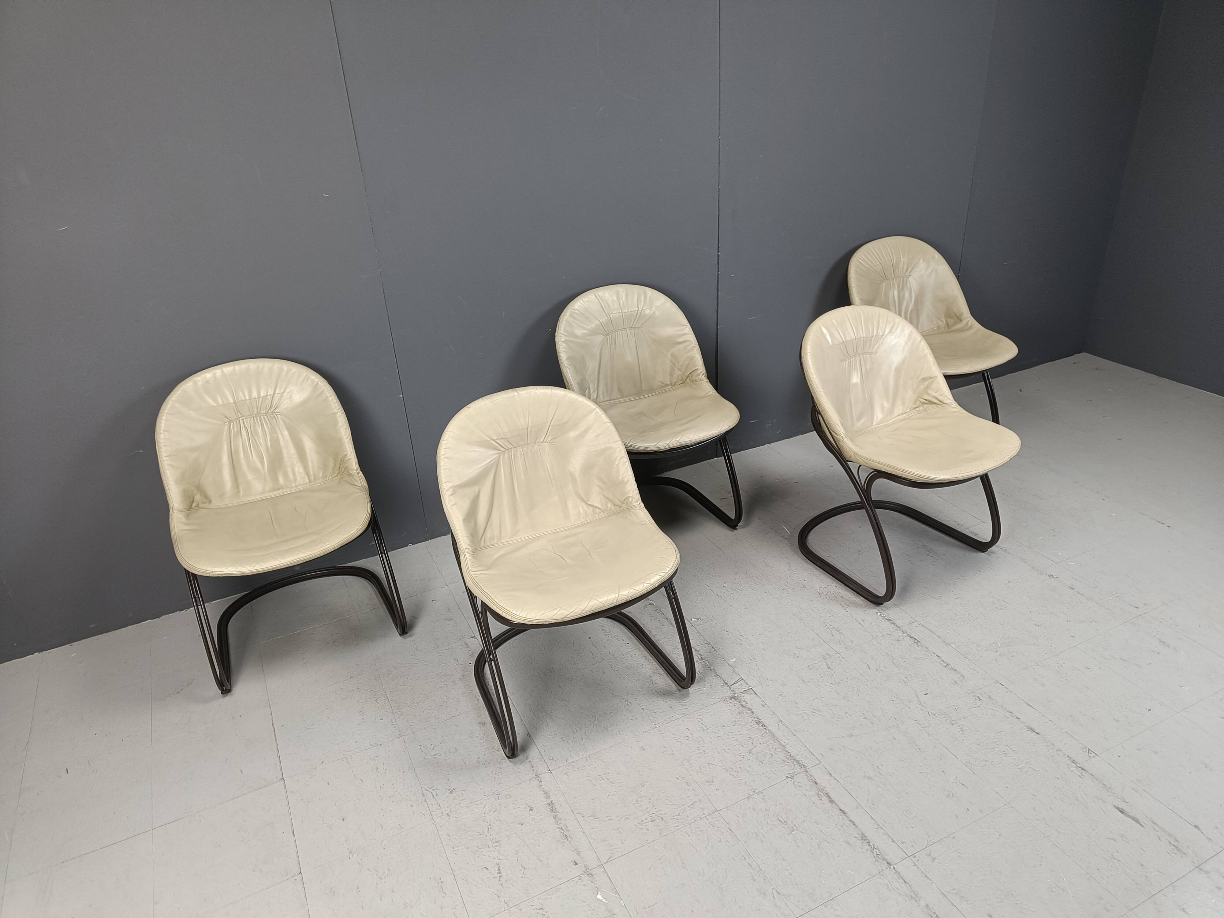 Gastone Rinaldi 'Pascale' Dining chairs, 1970s - set of 5