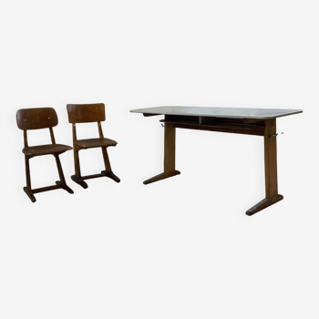 Casala desk and 2 chair set