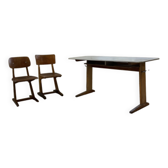 Casala desk and 2 chair set