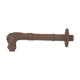 cast iron faucet for Provencal fountain or basin / dolphin