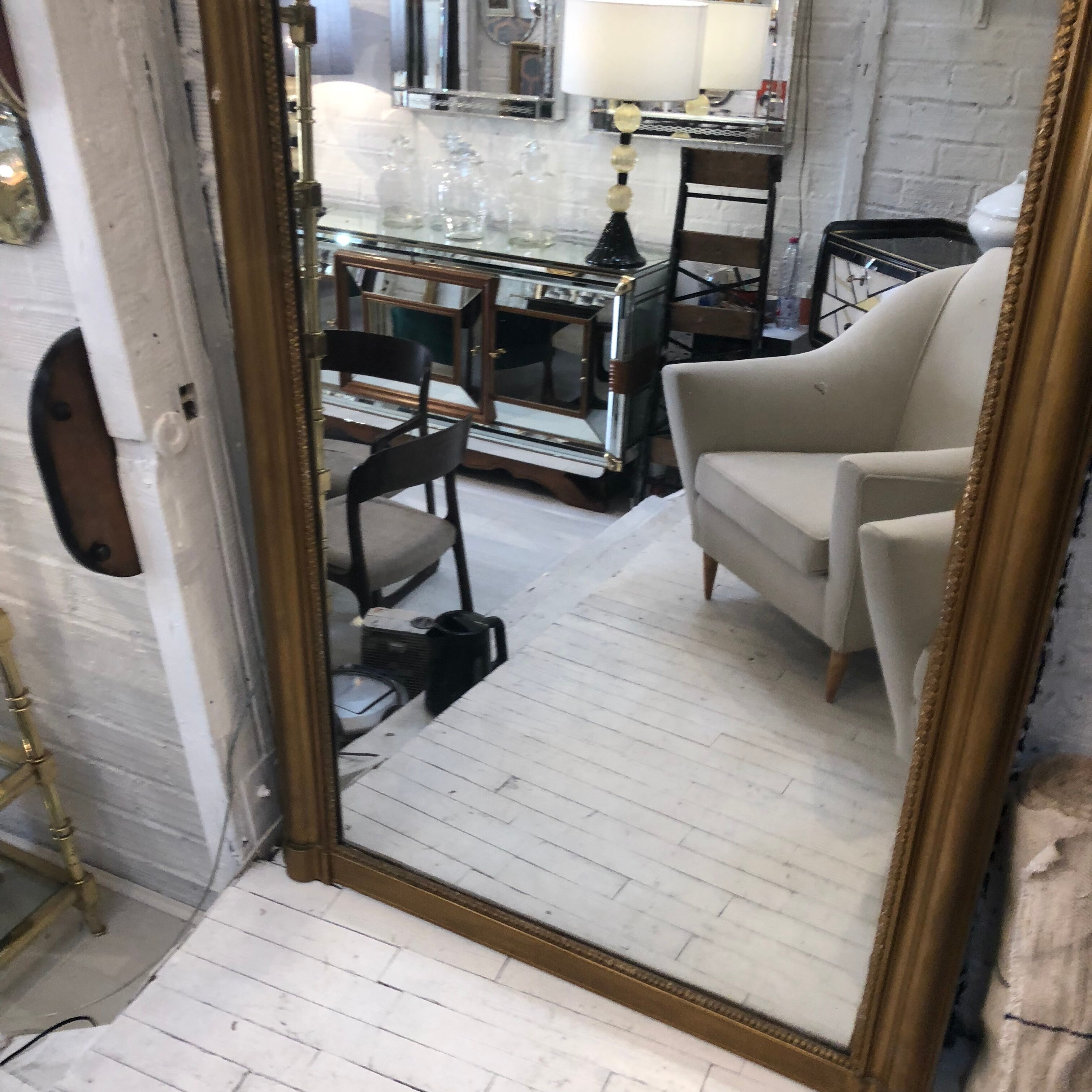 Golden mirror 106x152cm