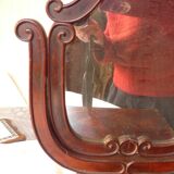Napoleon III dressing table with mirror in mahogany veneer