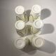 Andre baud for vallauris, ceramic jug and 6 glasses set, ca 1960