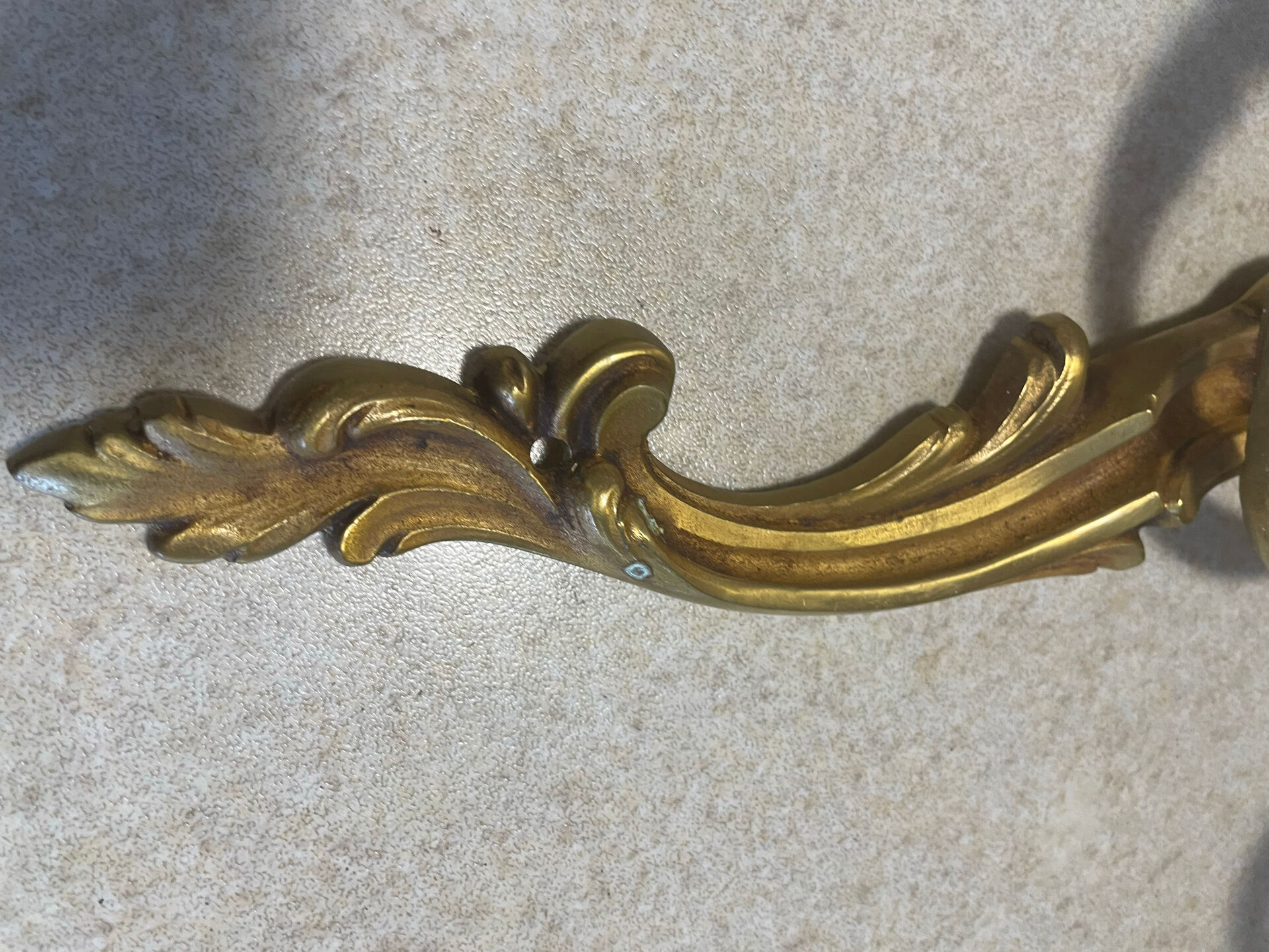 Set of 2 Louis XV bronze wall lights