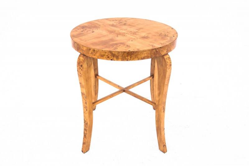 Art Deco table, Poland, 1930s. After renovation.