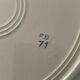 6 Flat plates Fenal Badonviller Liserons pattern
