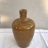 Old Bottle - Anse Ceramics Enamelled Brown Brown 70s Vintage