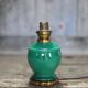 Vintage ceramic lamp, green Art Deco lamp, table lamp, freestanding lamp.