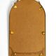Metall wall mirror and matching shelf gold plated plated by Banci Firenze
