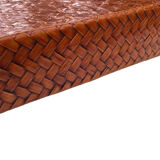 Lacquered woven bamboo tray