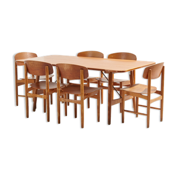 Teak dining set by Børge Mogensen for Søborg
