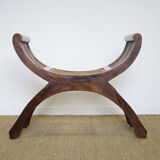 Wooden curule chair and canning