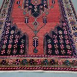 Antique hand-woven persian maslaghan rug, 1920s 254x135cm