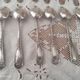 Lot of 12 small old spoons in silver metal