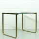 Mid Century Hollywood Regency Coffee Table brass and glass, Italy 1970s