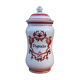 Pharmacy jar or porcelain apothecary jar