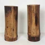 Duo vases bambou