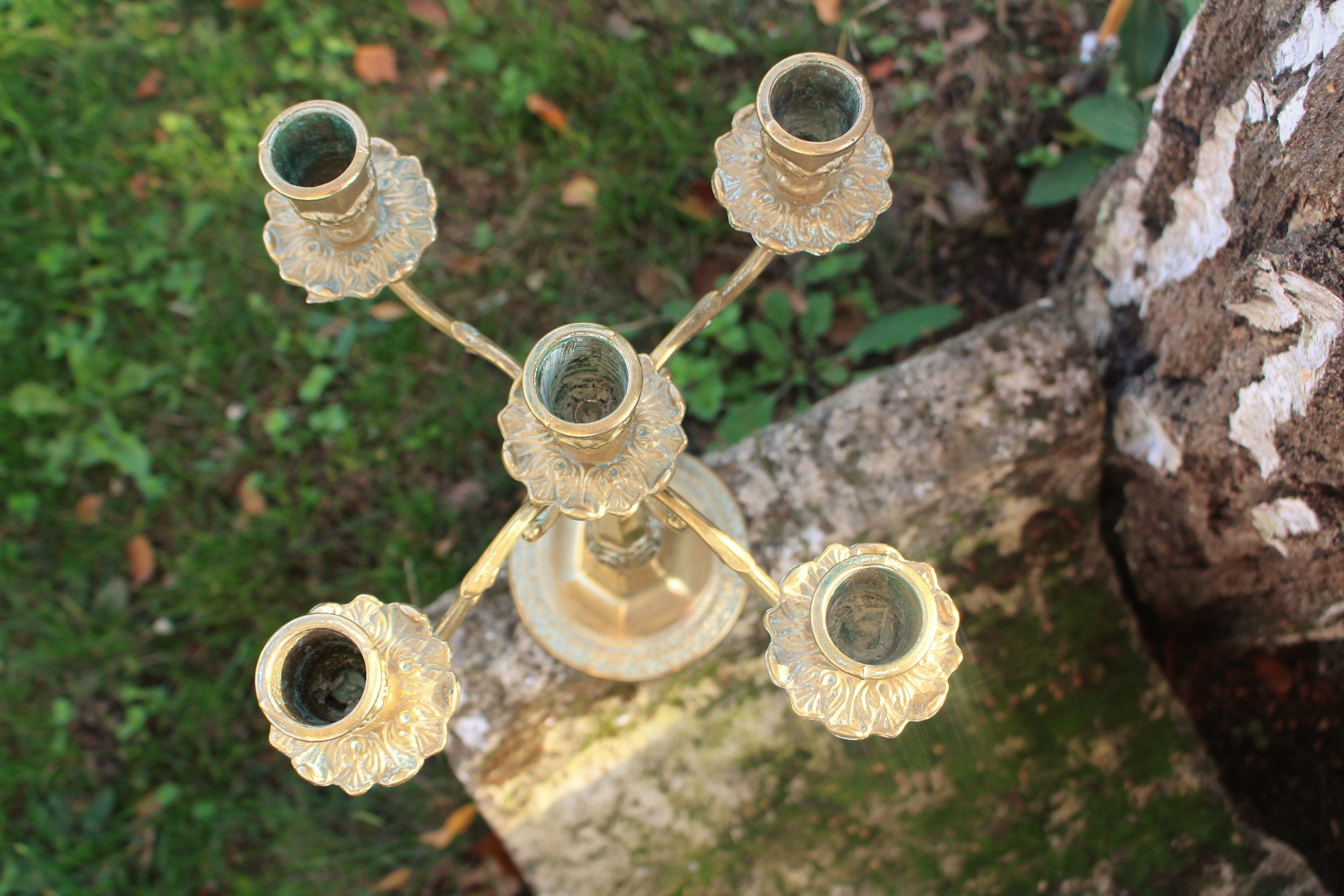 Chandelier brass