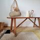 Old wooden farm bench L140