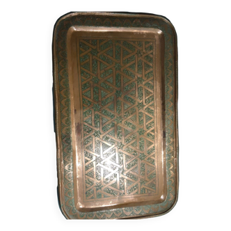 Middle Eastern copper tray