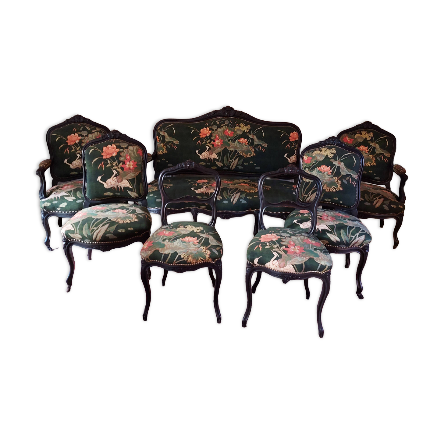 set of 7 pieces Napoleon III salon in excellent condition