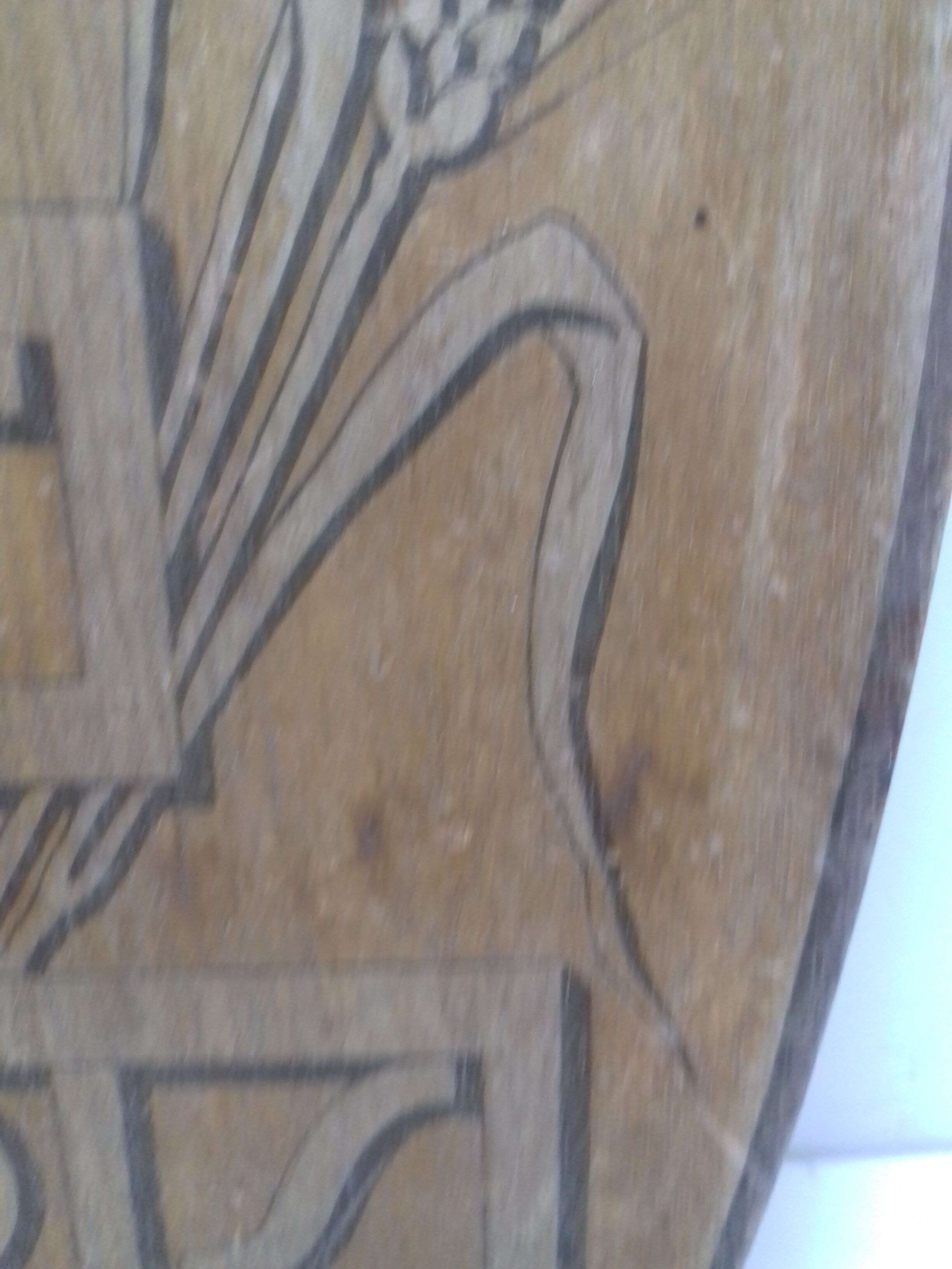 Bakery wood panel "here bread is baked over a wood fire"