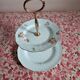 Serviteur - présentoir « Polka blue » porcelaine Royal Albert