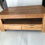 Drop table, solid wood tv cabinet