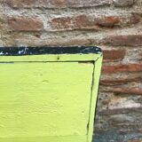 Yellow wooden chest