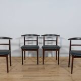 Rosewood Dining Chairs by Helge Sibast & Børge Rammerskov, Denmark, 1960s, Set of 4