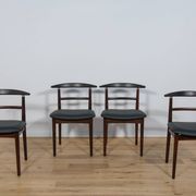 Rosewood Dining Chairs by Helge Sibast & Børge Rammerskov, Denmark, 1960s, Set of 4